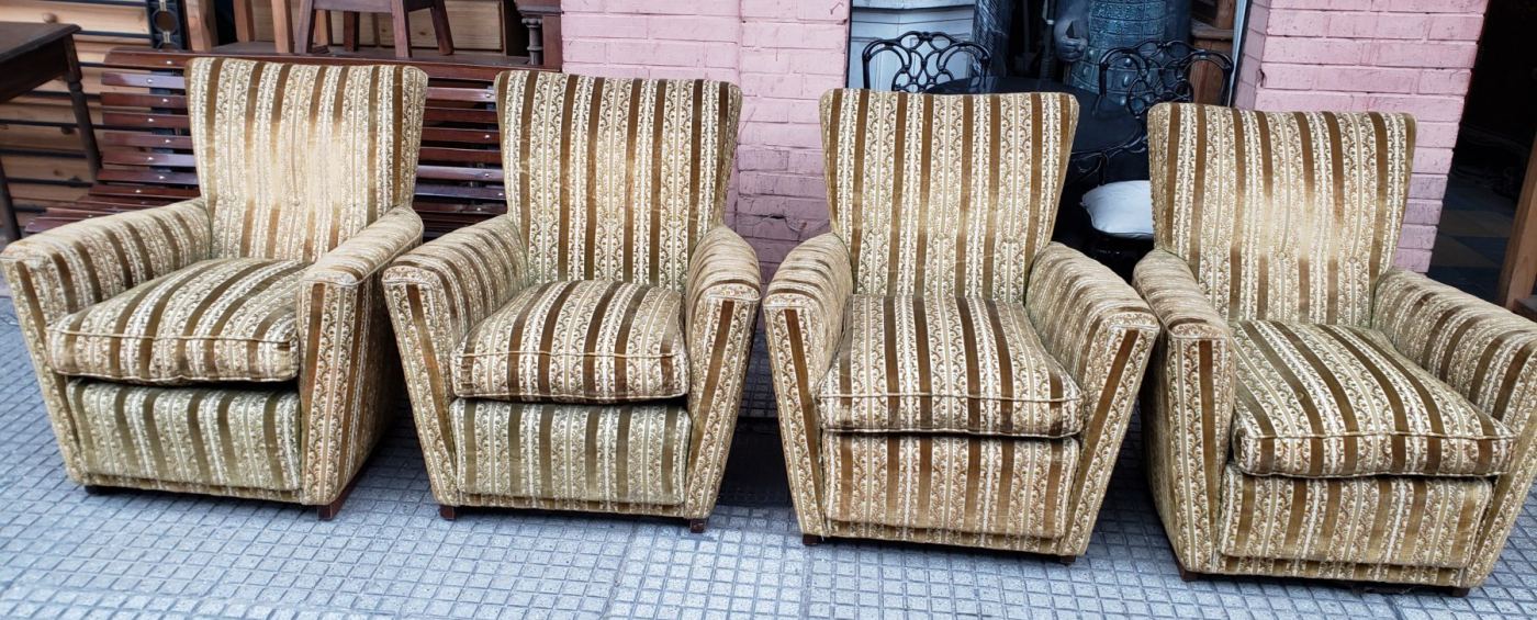 4 sillones 80 x 68 y 50 x 90