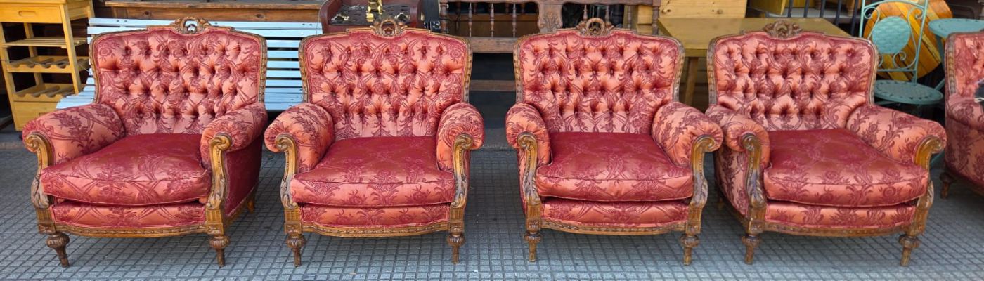 4 sillones 90 x 70 y 52 x 92 alto