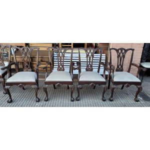 4 sillones chippendale