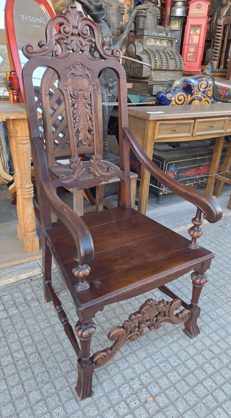 1 sillon tallado madera