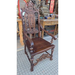 1 sillon tallado madera