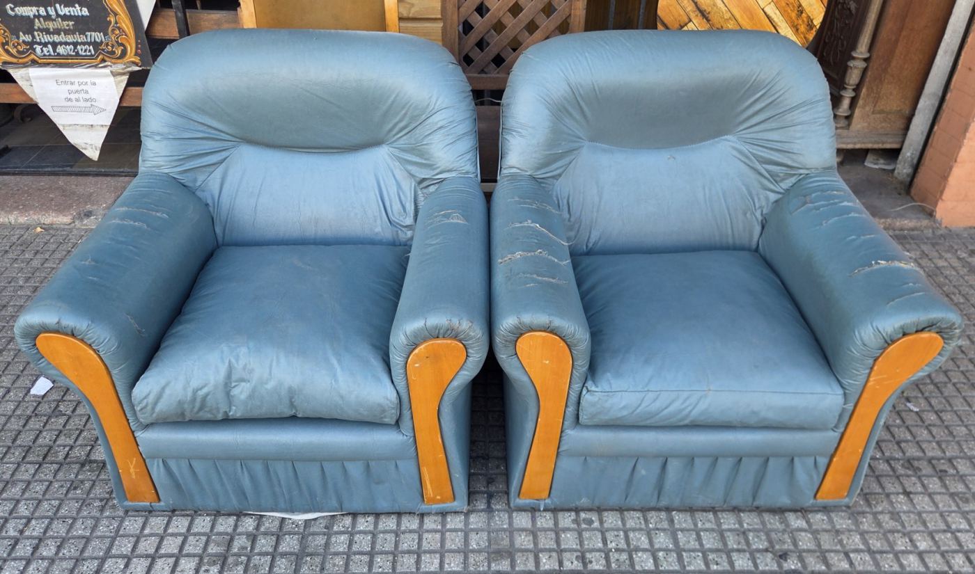 2 sillones juego living 80 x 70 x 85 alto