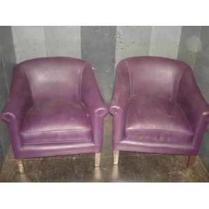 2 sillones herradura tapizado