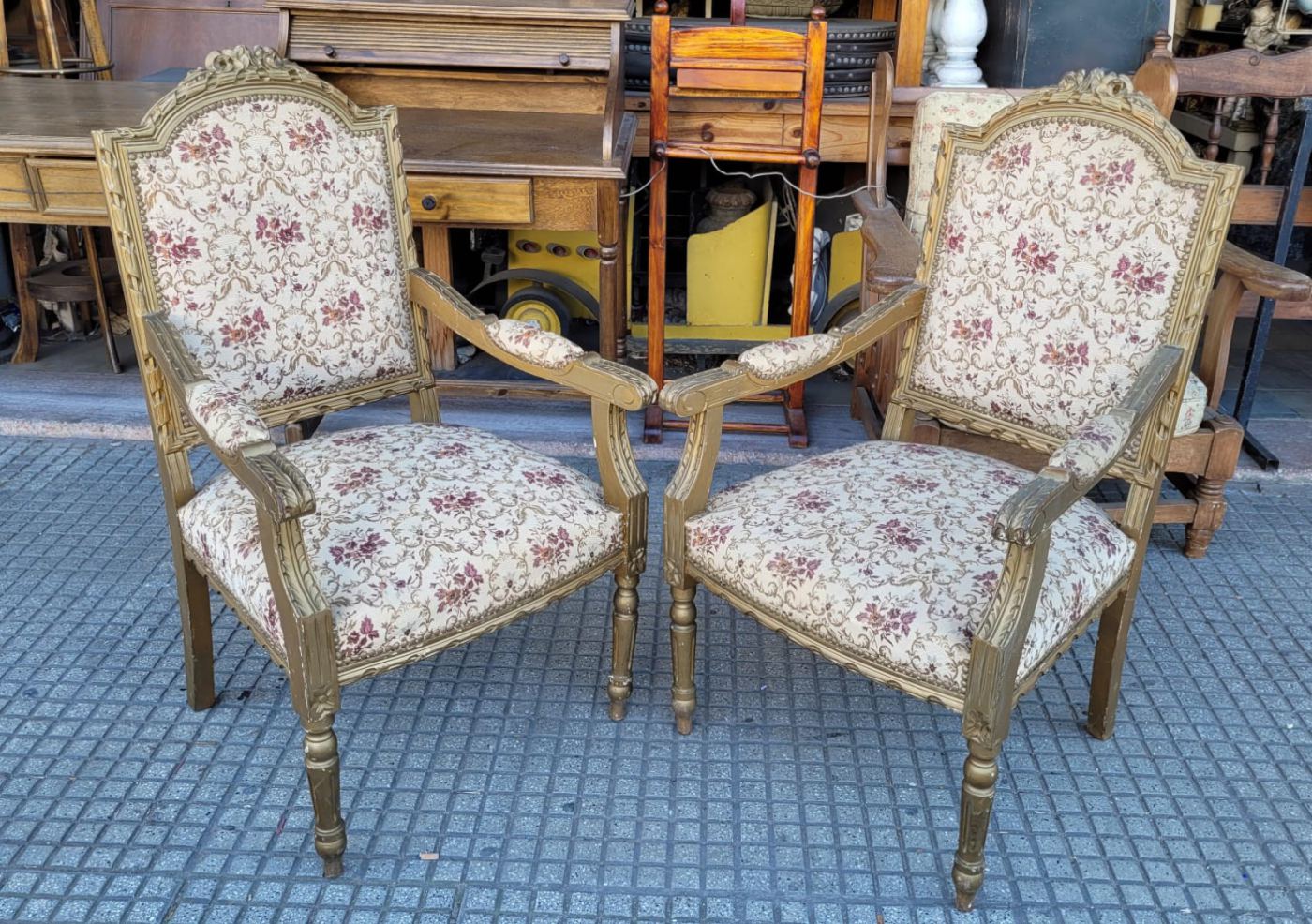 2 sillones juego de living