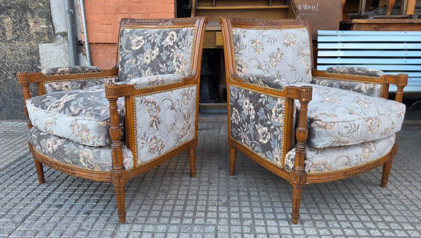 Par sillones juego living