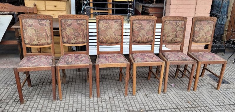 Juego 6 sillas