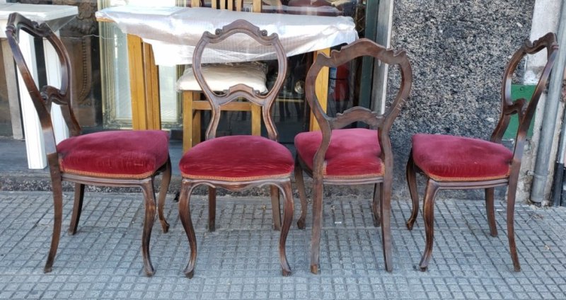 Juego 4 sillas