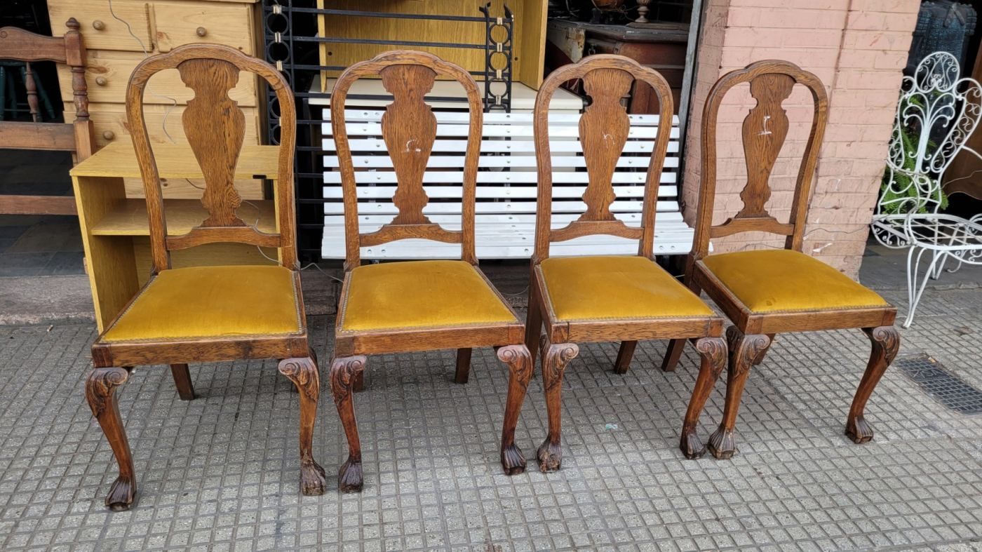 Juego 4 sillas