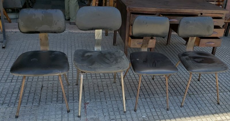 Juego 4 sillas
