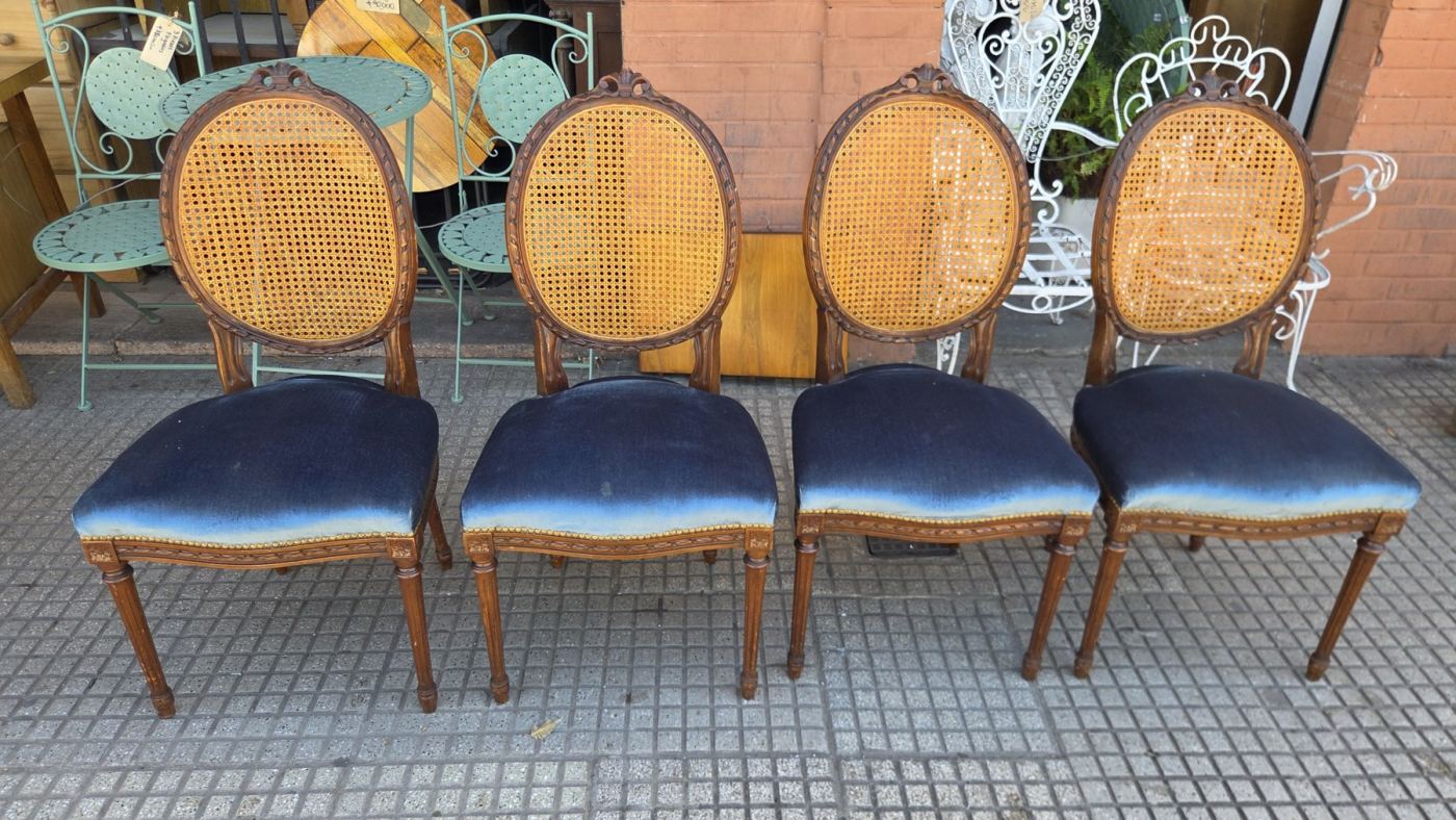 Juego 4 sillas