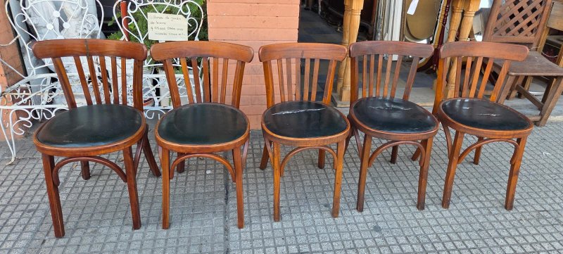 Juego 5 sillas