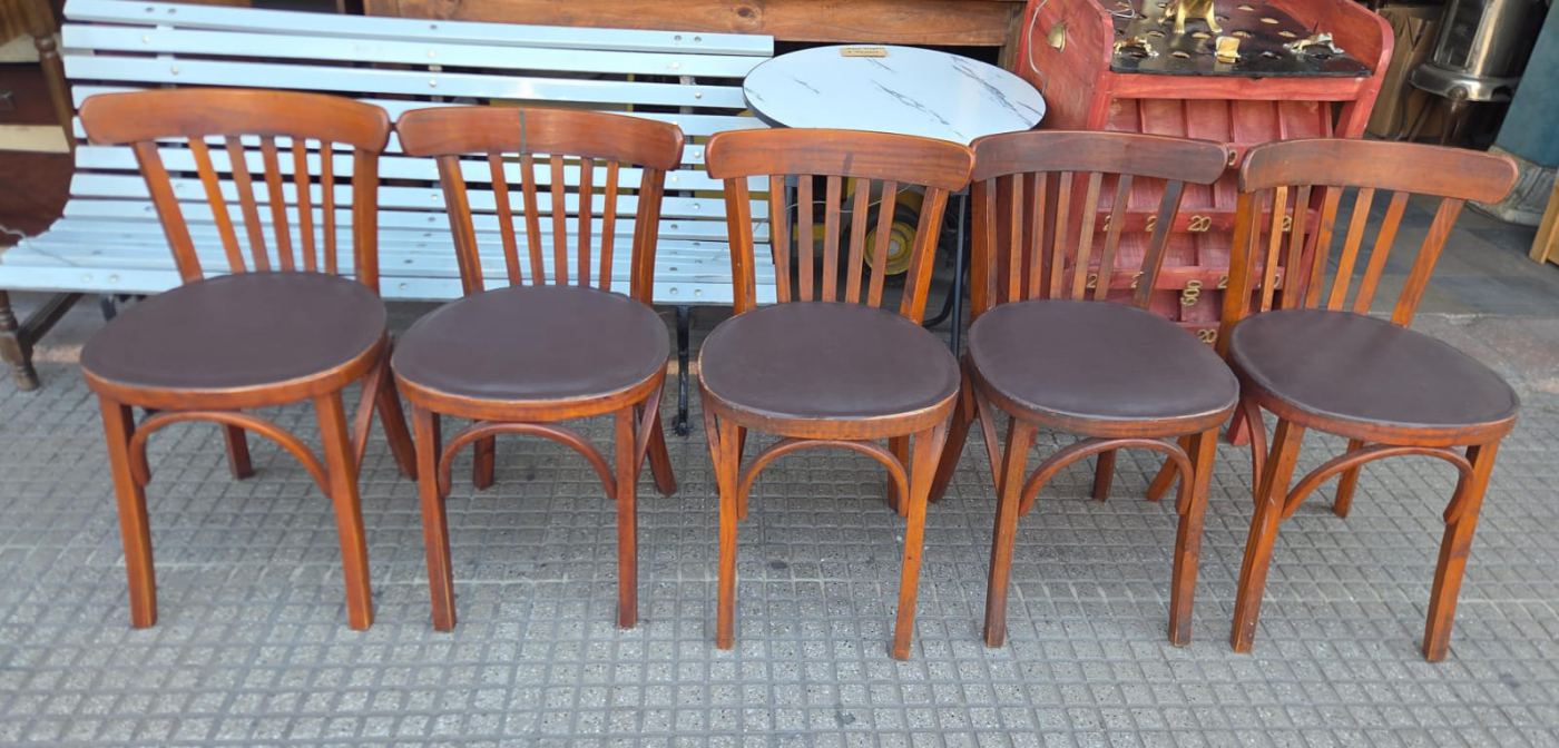 Juego 5 sillas