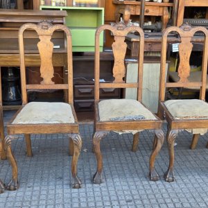 Juego 5 sillas