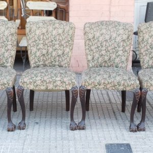 4 sillas chippendale y dos sillones