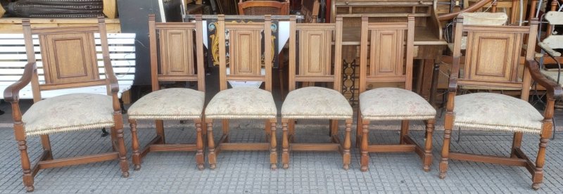 4 sillas con 2 sillones