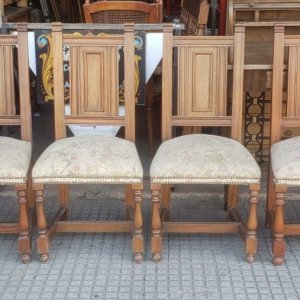4 sillas con 2 sillones