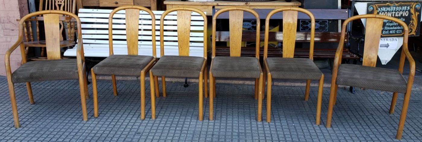 4 sillas con 2 sillones
