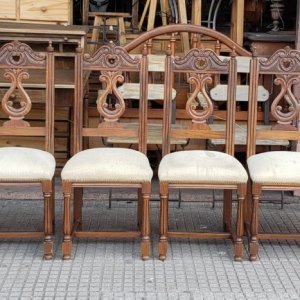 6 sillas con 2 sillones