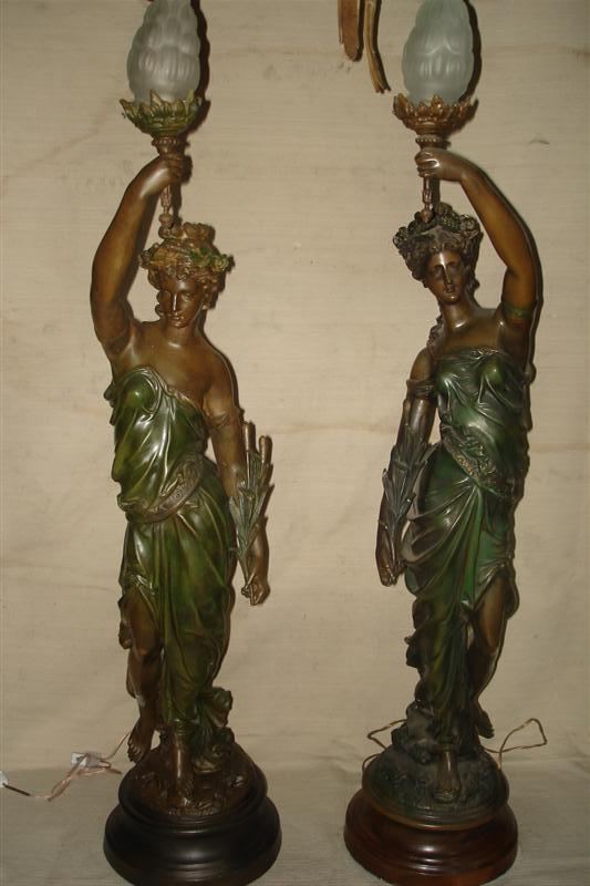 Estatua con luz